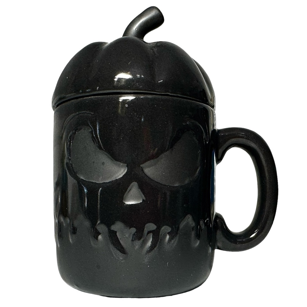 🎃 Killstar Mug w/ Lid Jack O’Lantern Black Ceramic Haunted Homeware